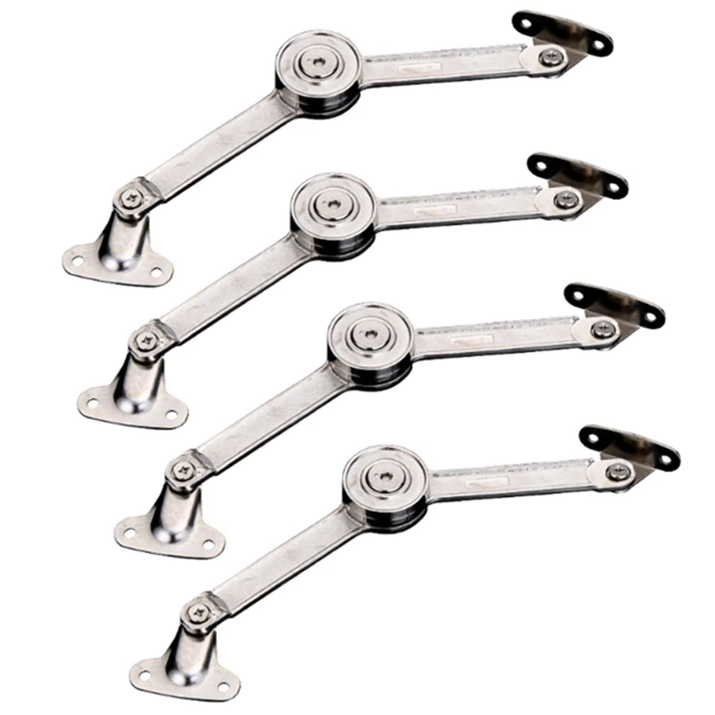Promotion! 4Pcs Hydraulic Randomly Stop Hinges Kitchen Cabinet Door Support Rod Adjustable Hinge Furniture Wardrobe Lift Up Flap |