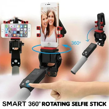 

2019 360 Rotating RC Selfie Stick Extendable Smart Cam Anti-Shake Monopod wireless remote control Selfie Stick Live broadcast#1