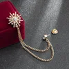 Korean High-end Rhinestone Star Brooch Crystal Tassel Chain Corsage Suit Coat Badge Lapel Pin for Men Women Clothing Accessories ► Photo 2/6