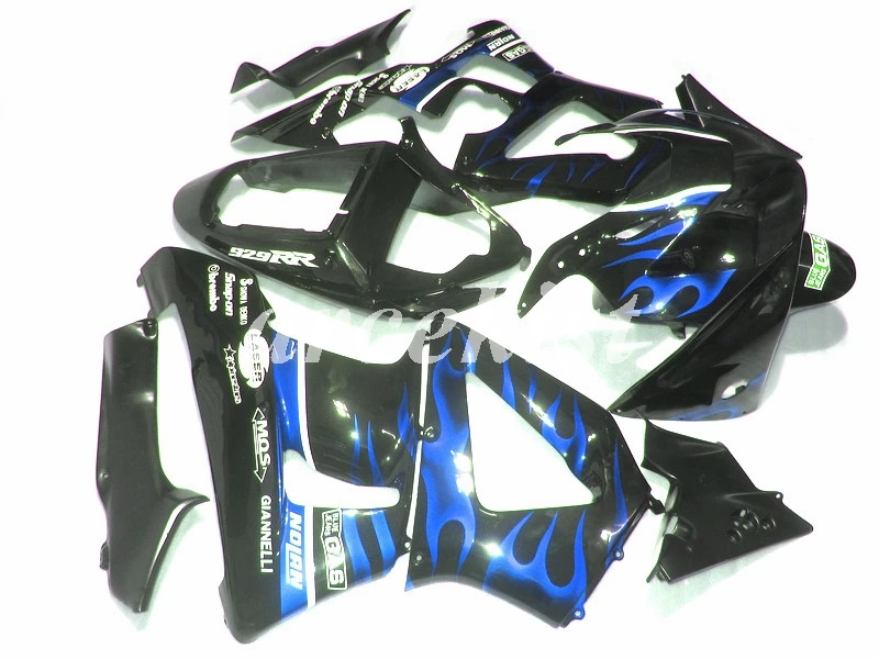 

4 Gifts New ABS motorcycle fairings kit Fit for HONDA CBR 929RR 929 2000 2001 CBR929RR 00 01 CBR 900RR custom blue Flame