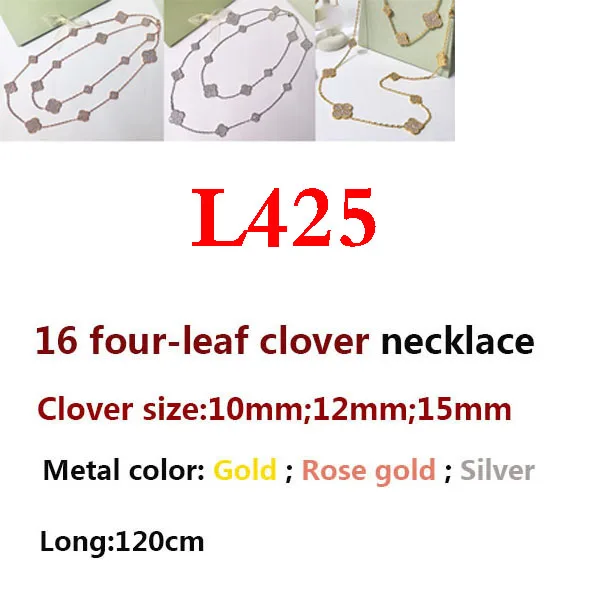 安い直送 L425ネックレス16花の個性ファッションロマンチックなスタイルのホットジュエリー絶妙なマイクロインレイストーンクローバーネックセーターチェーン 正規 店 東京 Www Enblok Nl