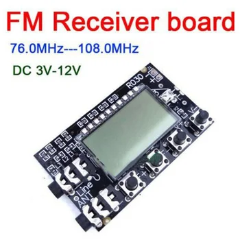 

DC 3V-12V FM Receiver Module 76MHz~108MHz Computer Audio Transmitting Directly Drive Universal Earbuds Video Replacement Parts