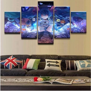

5 Pieces 5d diy diamond painting Japanese anime cross stitch full square diamond Mosaic 3d diamond embroidery home Decor gift