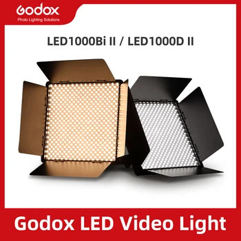 

Godox LED1000BI II Bi-color LED1000D II Version LED Video Light DMX Port CRI 96 TLCI 98 with Remote Control LED Continuous Light