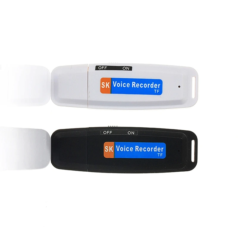Диктофон USB записывающее устройство ручка портативный 32 ГБ черный белый