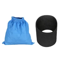 

For Karcher MV1 WD1/2/3 SE4001 Vacuum Cleaner Spare Parts Accessories 1 Fabric Bag +1 Filter Cotton Wet/Dry Foam Textile Filter