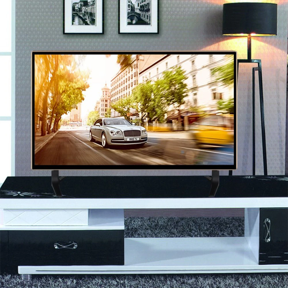 Универсальная Подставка для телевизора, регулируемая устойчивая подставка, настольная подставка для телевизора, подставка для большинства светодиодный ЖК-телевизор с плоским экраном, 26-65 дюймов, сталь