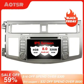 

HUANVA Android8.0 DVD Player Radio GPS navigation For Toyota Avalon 2008 2009 2010 Audio maps 8-CORE 4+32GB 4G NAVI 8''Recorder