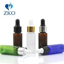 5 шт 20 мл пустая стеклянная яркая Крышка для макияжа стеклянная пипетка для закапывания в глаза портативная Многоразовая Бутылка Контейнер для жидкого масла Esstenial
