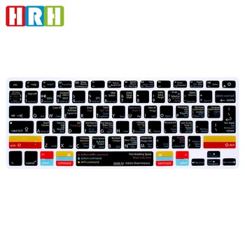 

HRH Dreamweaver Hotkey Shortcuts Function Silicone Keyboard Cover Protector Skin For Mac Air Pro Retina 13 15 17 EU/US