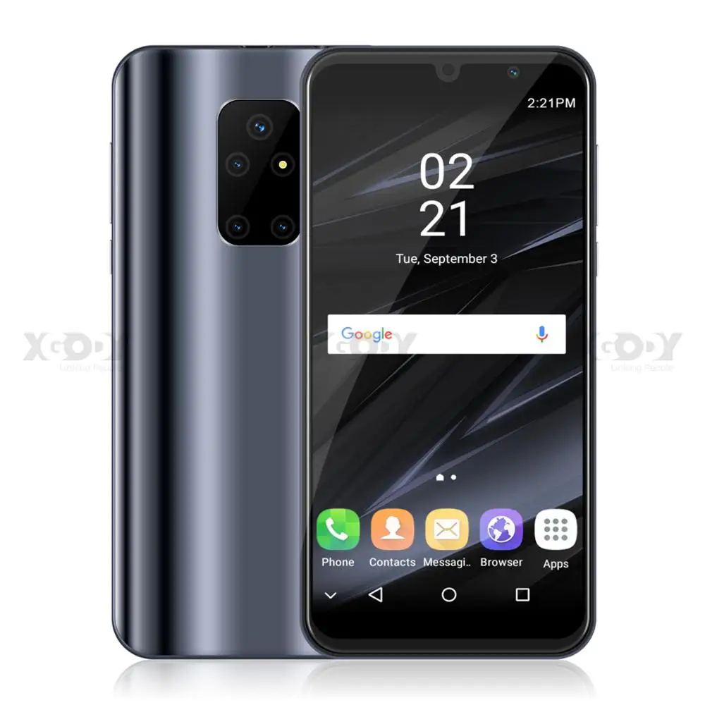 Смартфон Android 8 1 двойной 3G Sim 5 &quot18:9 полный Экран сотовый телефон ГБ 4 MTK6580 ядра 5MP