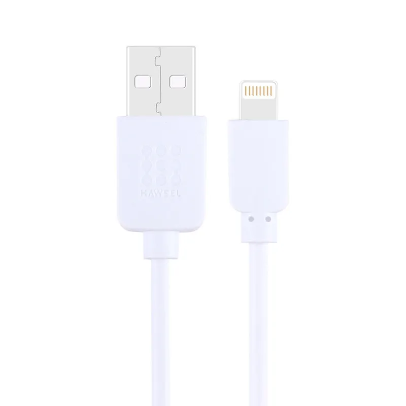 White HAWEEL 1 м высокоскоростной 35 ядер 8-контактный usb-кабель для зарядки для iPhone XR/iPhone XS MAX/iPhone X и XS/iPhone 8 и 8 Plus - Цвет: White