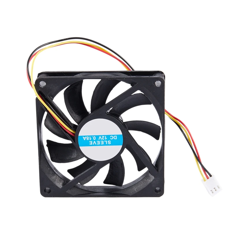 

12V 3 Pin CPU Fan Heatsink Cooler Heatsink Fan For PC 80x80x15mm