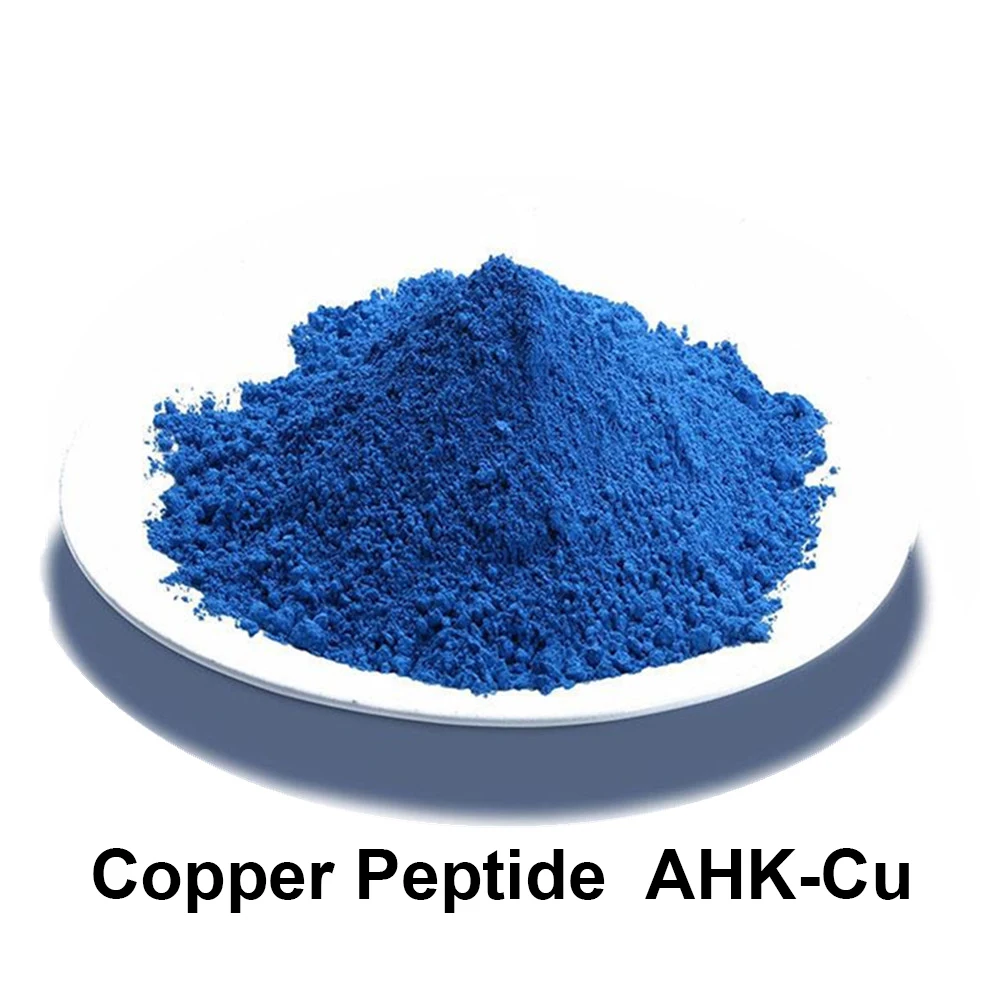 Copper Peptide Powder, Blue,Improve Skin Elasticity and Delay Aging, GHK-Cu Glycyl-l-histidyl-l-lysine,Cosmetic Grade
