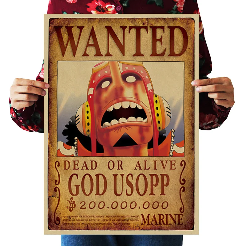 

[A1133] One Piece Rescind Wu SOAP Nostalgic Retro Kraftpaper Poster