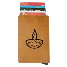 Винтажный Классический светильник Deepavali, дизайн Rfid, кошелек, классический, для мужчин и женщин, кредитная карта, коричневые кожаные кошельки, короткий кошелек