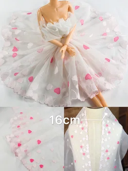 

3Meters/Lot Handmade Doll Clothes Skirt Curtains Diy Lace Pink Wide Lace Fabric Mesh Embroidery Lace Trim RS2649