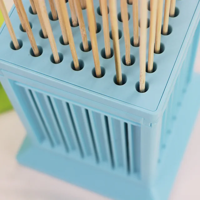 Új Bbq Nyárs Húskészítő Húsgyártó Szerszám 49 Lyukak Kebab Készítése Grill Food Meat Slicer Brochette Maker - Image 5
