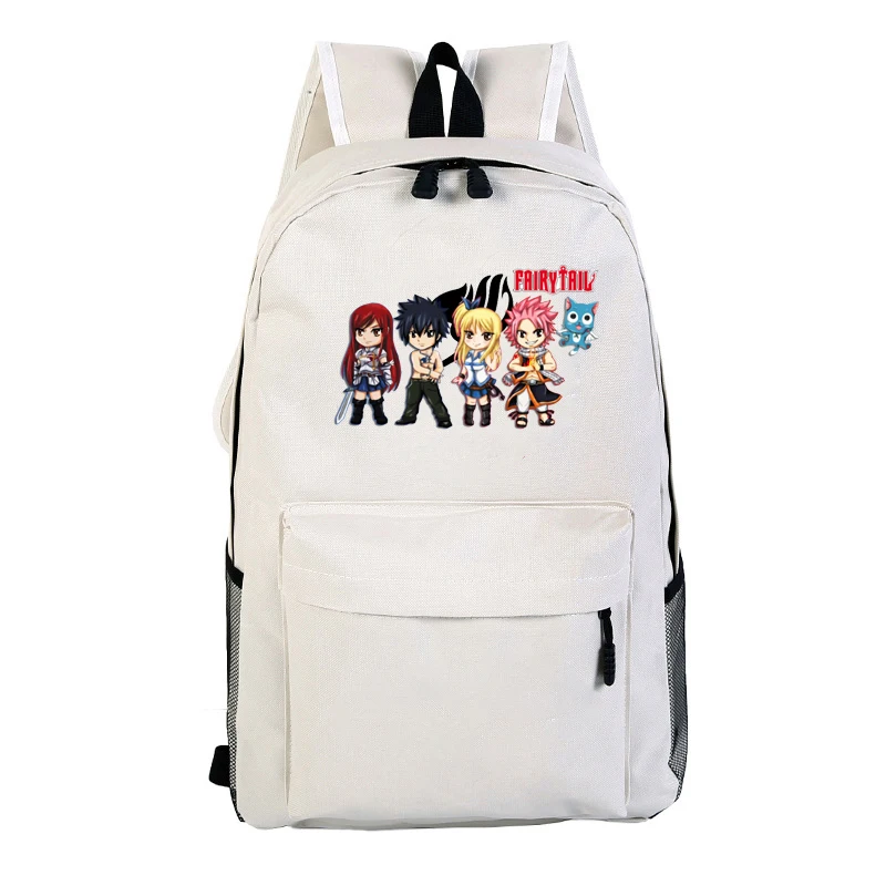 Девочки Мальчики плечевой рюкзак сумки Mochila Feminina/hombre группа Сказочный хвост аниме подростковые школьные рюкзаки для путешествий