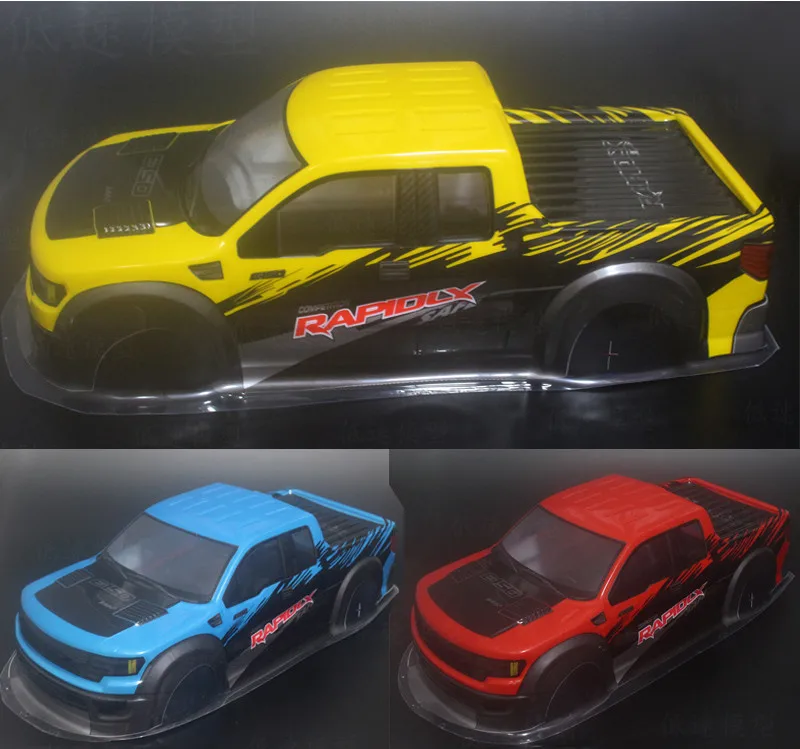 Пластиковый корпус RC AUSTAR желтый/синий/красный для HPI 1/10th Truck &amp HSP 94188 94111 94108 |