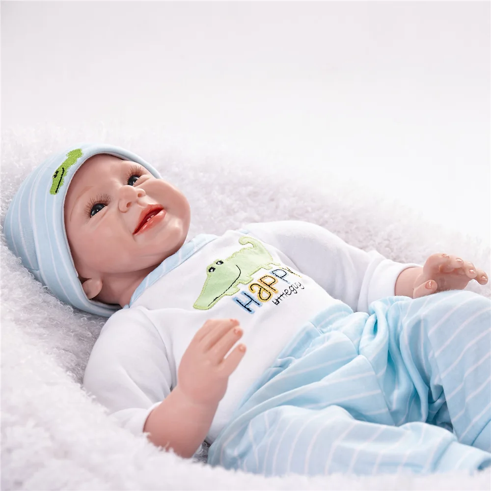 Pickwoo 23'57cm bebes кукла-Реборн, кукла для маленькой девочки, мягкий силиконовый хлопок, Boneca reborn Brinquedo, подарки на день детей, игрушки, plamate