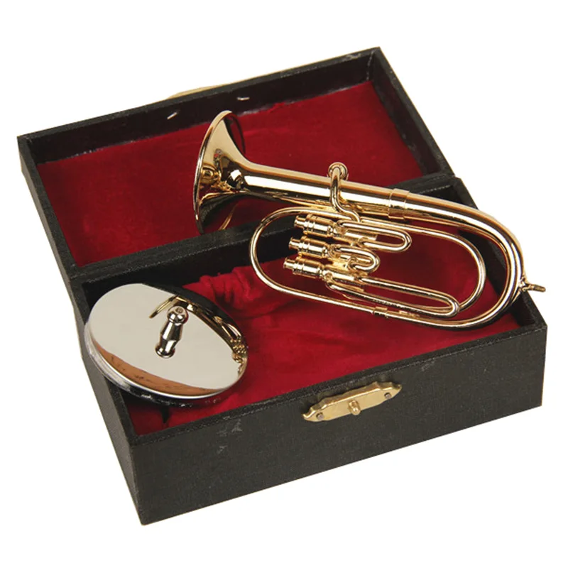 Euphonium Model Copper Gilded Musical Instrument Modle Music School Gift