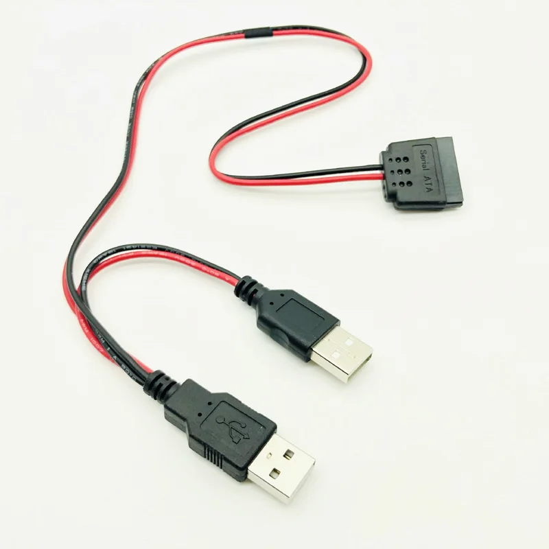Кабель питания SATA USB адаптер для жесткого диска 40 см 5 В штекер на 15 контактов