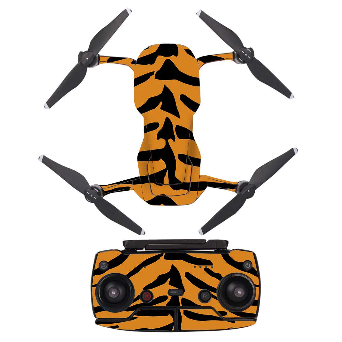 Leopard Print Style Decal Vinyl Skin Sticker For DJI Mavic Air Drone + Remote Controllers + 3 Batteries Protection Film Cover