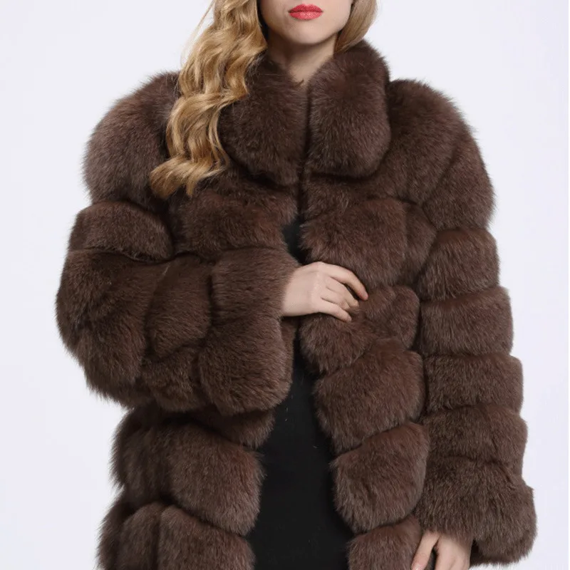 Пальто из искусственного меха длинное корейское белое черное коричневое зимнее меховое пальто женское зимнее пальто женская зимняя куртка теплое модное женское пальто 05