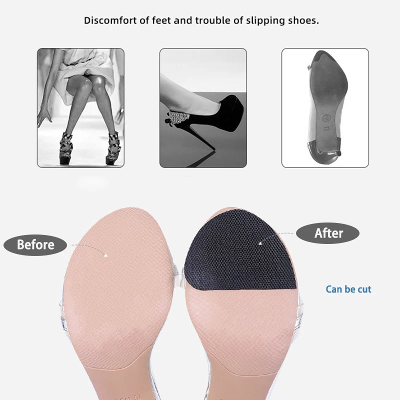 Shoe Repair Stickers Shoe Repair Patch Shoe Repair Patches Shoe Stickers Shoe Anti Slip Stickers Self-Adhesive Non-Skid Shoe Sole Pads High Heels Grips Cushion Pad Anti-Slip Odorless Rubber Sticker Protector for Shoes Bottom