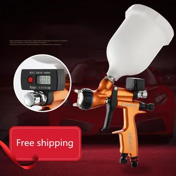 

Ar profissional gti pro lite pintura arma te20/t110 1.3 bico pistola de ar água com base mini digital regulador de ar calibre