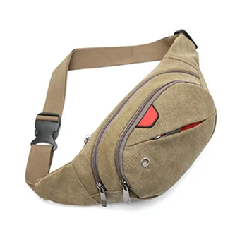 

Handbag Chest Bag Belt Mini Mobile Phone Mountaineering Travelling Casual Men Women Solid Canvas Shoulder Sports Waist Pack