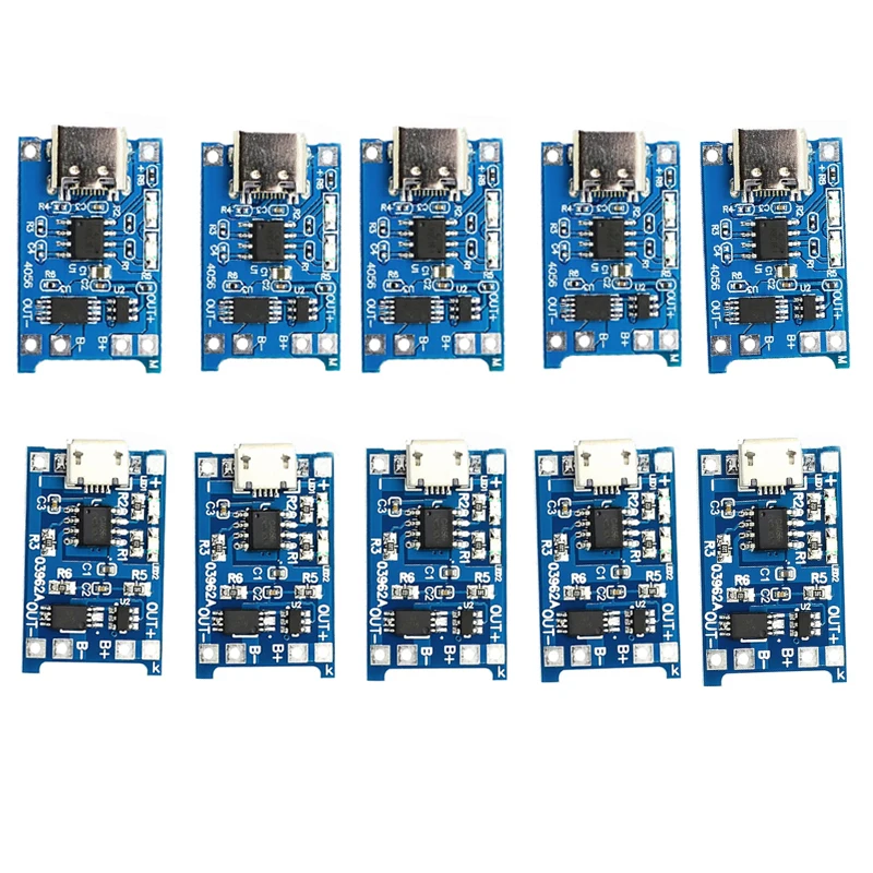 Зарядная Плата USB Type-C Micro 5 В 3 А модуль зарядного устройства для литиевой батареи