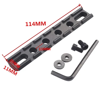 

5pcs/lot Hunting Rifle Scope Flashlight Laser Picatinny Rail RIS 20mm Standard Weaver Rail Picatinny Mount Base Caza