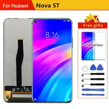 Дисплей для huawei Nova 5T ЖК-дисплей с сенсорным экраном NOVA 5T ЖК-дисплей для замены протестирован