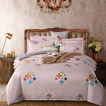 

Chinese Duvet Cover Pillowcase 3pcs 220×240, 200×230quilt cover， Pink Double Queen King Bedding Sets ,Lattice sheet ,Bed Cover