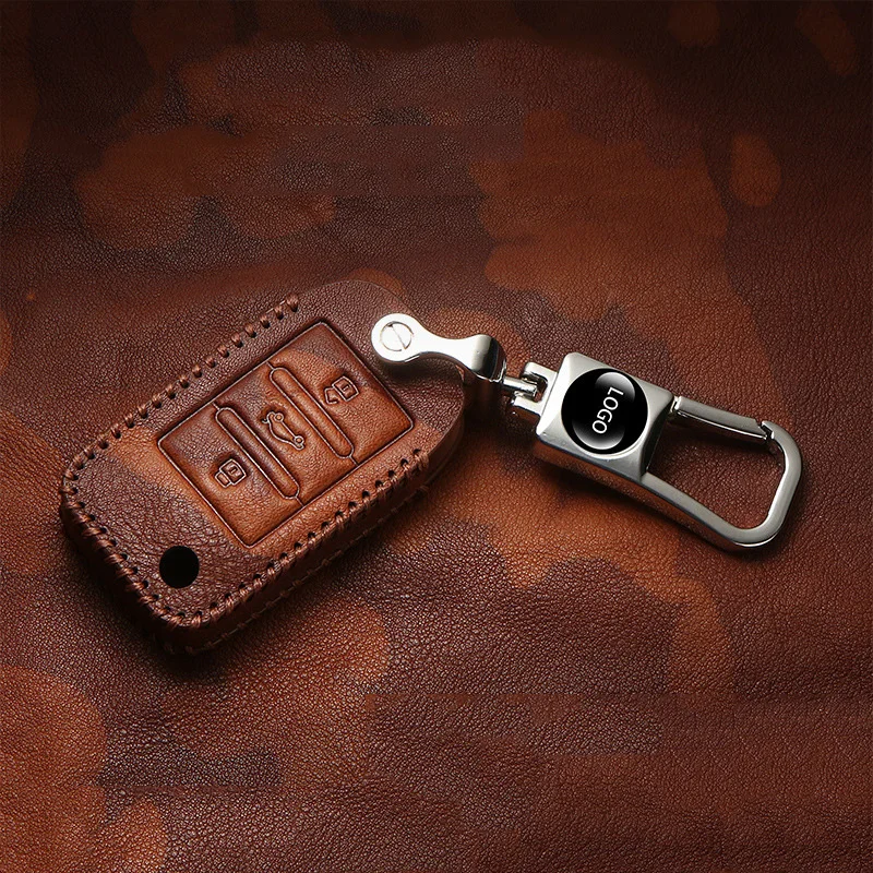 

Top layer leather key case cover protective shell holder for MG MG3 MG5 MG6 MG7 GT GS FOR Roewe 350 360 750 W5 Accessories