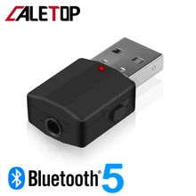 Bluetooth 5,0 адаптер приемник и передатчик 2 в 1 адаптер 3,5 мм AUX Hifi стерео мини адаптеры для ТВ автомобильный динамик с кнопкой