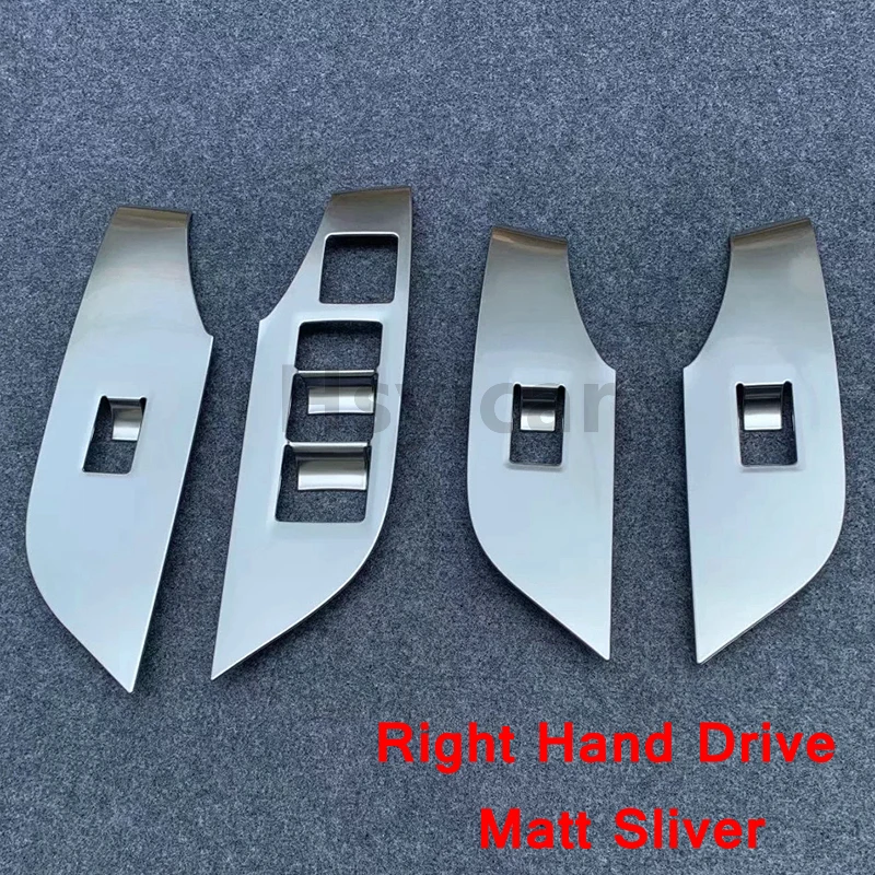 Hsyicar для Toyota RAV4 RAV 4 правый руль LHD дверной подлокотник стеклоподъемник стеклянная кнопка переключения крышка отделка Стайлинг - Название цвета: sliverRHD