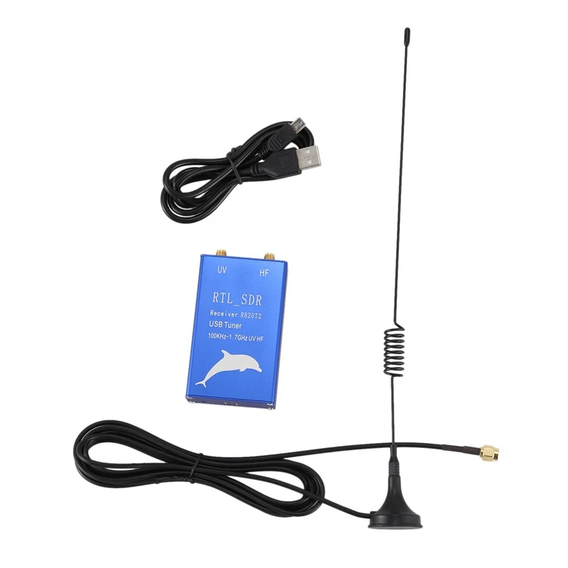 

RTL2832U+R820T2 100KHz-1.7GHz UHF VHF HF RTL.SDR USB Tuner Receiver AM, FM Radio