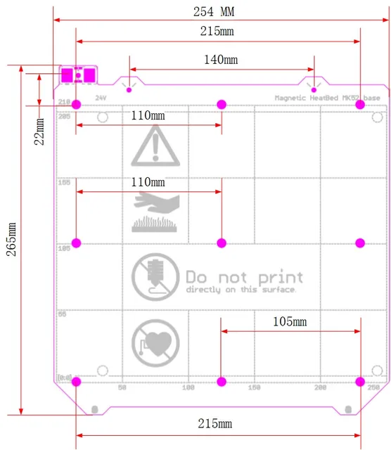 dræbe Brace Spiller skak Clone Prusa I3 Mk3 3d Printer Y Carriage Heated Bed With/no Magnets 24v/12v  Wiring Thermistor For Prusa I3 Mk3 Mk3s - 3d Printer Parts & Accessories -  AliExpress