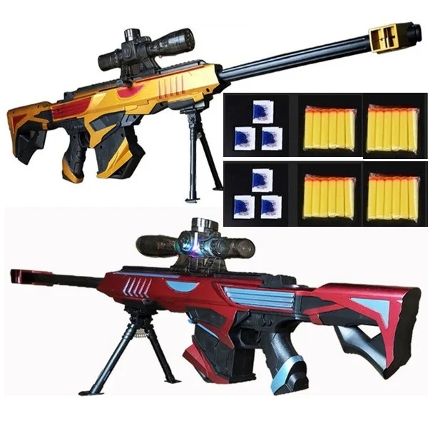 

Toy Sniper Rifles, Laser Scope, With NERF and Water Ball Bullets.