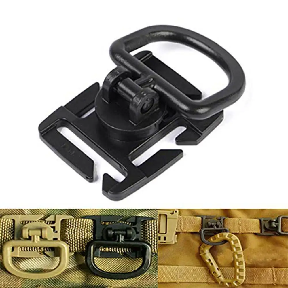 4X Molle Correas Mochila Gancho Mosquetón Botella de agua Hebilla Gancho