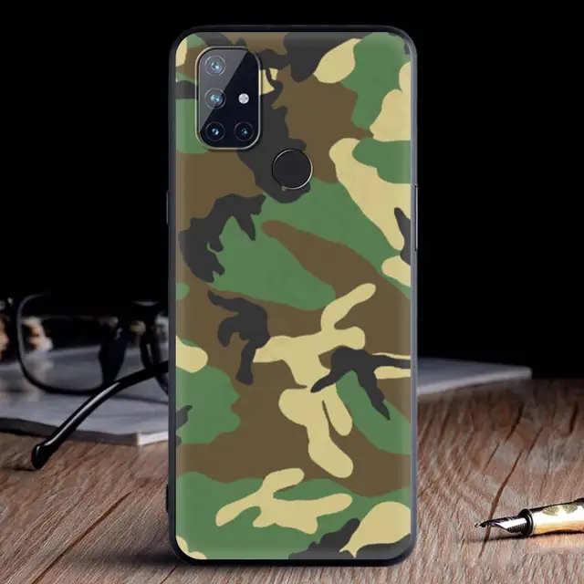 For OnePlus 8 Nord 7Pro Case For One Plus Z N10 5G 8T 7 Pro n100 7T 6T Full Protection Soft Phone Cover Camouflage Pattern Army B04