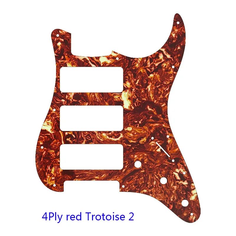 Fei Man Custom Great Quality Parts 3 P90 Strat Guitar PICKGUARD For US 11 Screw Holes Strat 3 P90S Humbucker Flame Pattern