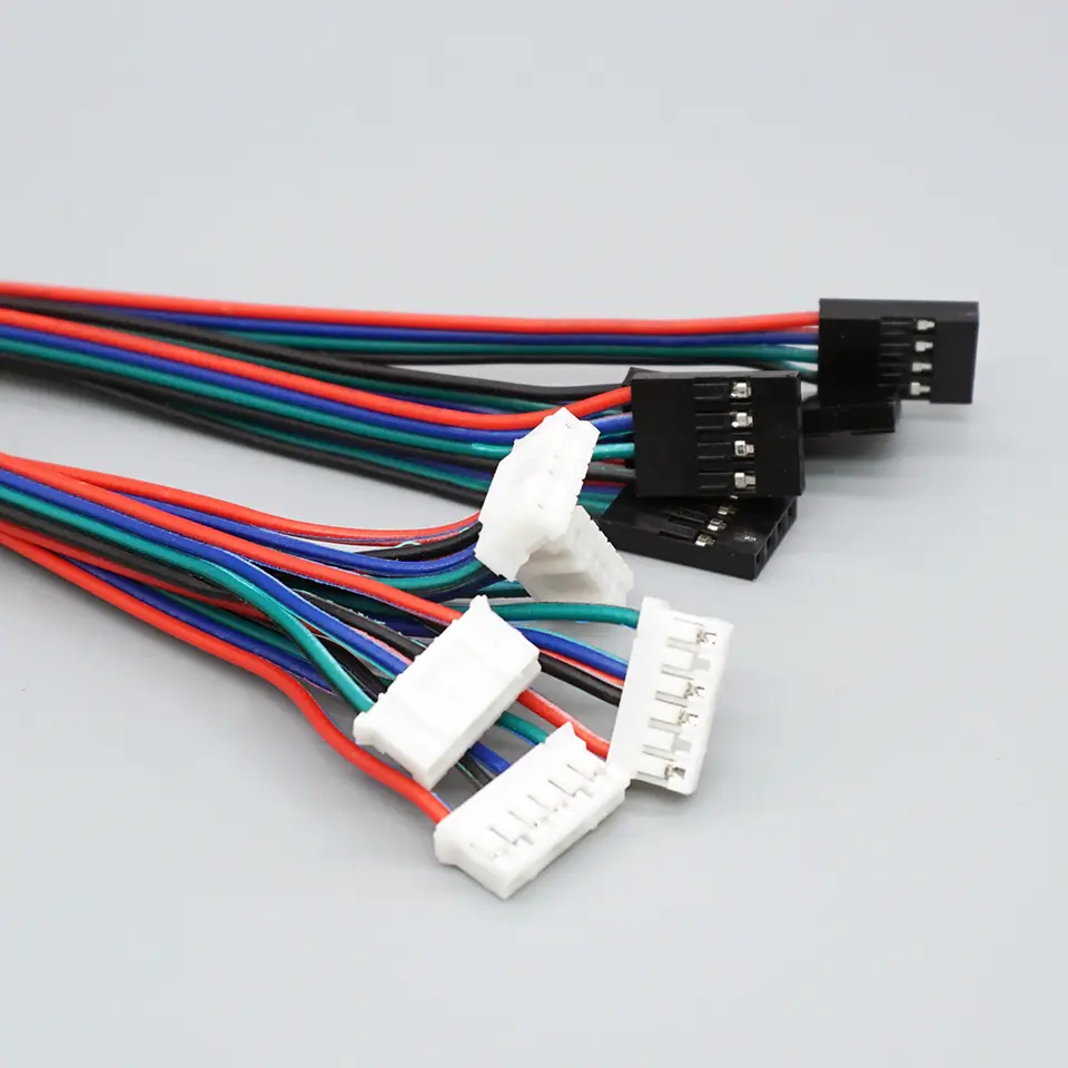 5pcs/Lot 3D Printer Parts Stepper Motor Cable 1M/2M 2.54 4pin-XH2.0 6pin for Stepper Motor Cable Connector image 2
