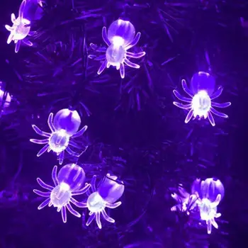 

Halloween Horrible Spider Style Light 10/20/40LED Battery Powered Led Spider String Lights for Halloween Party Yard Decorations