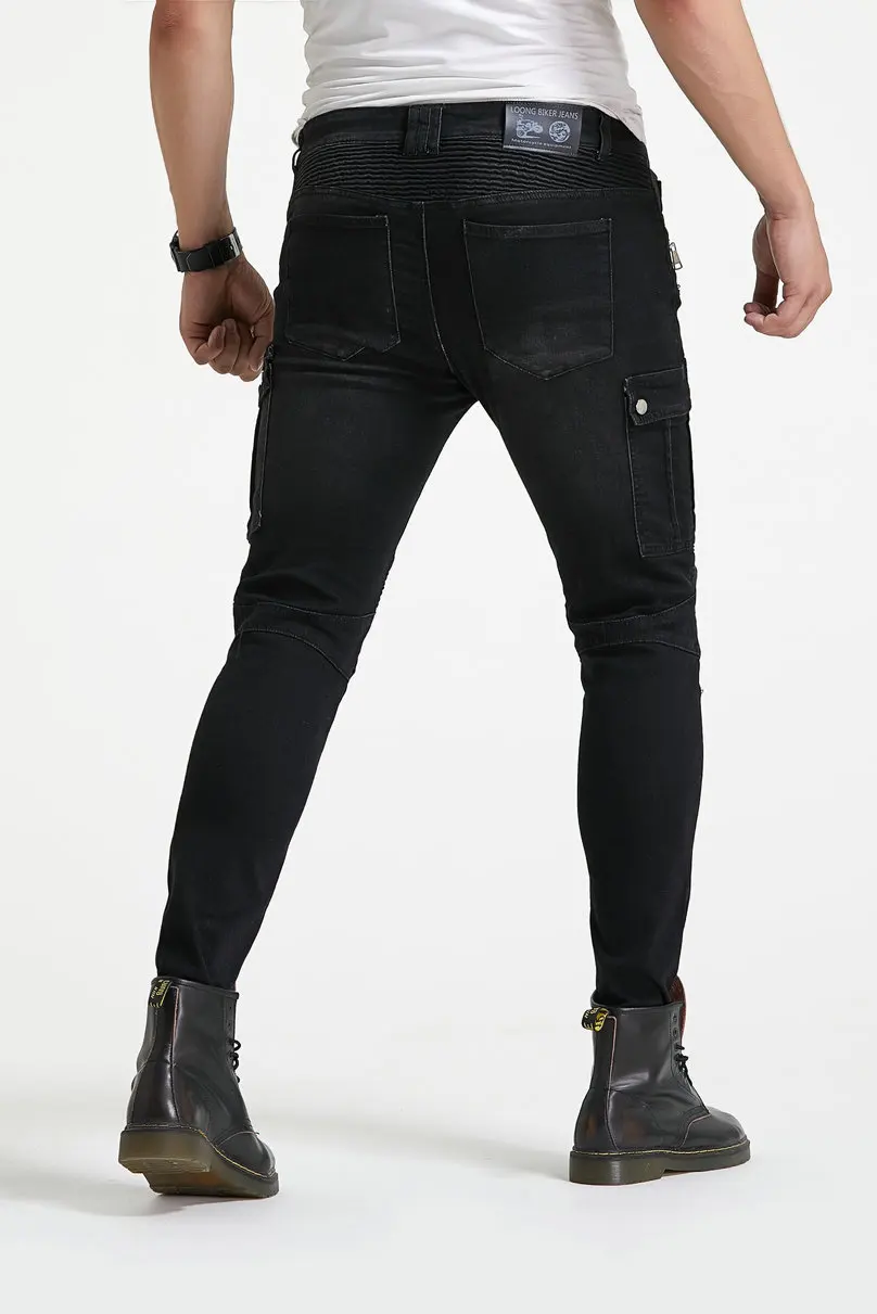 Green Motorcycle Pants Men Motocross Racing Trousers Cargo Jeans Touring Riding Pantalon Moto Pants Motorcycle Equipment Pants