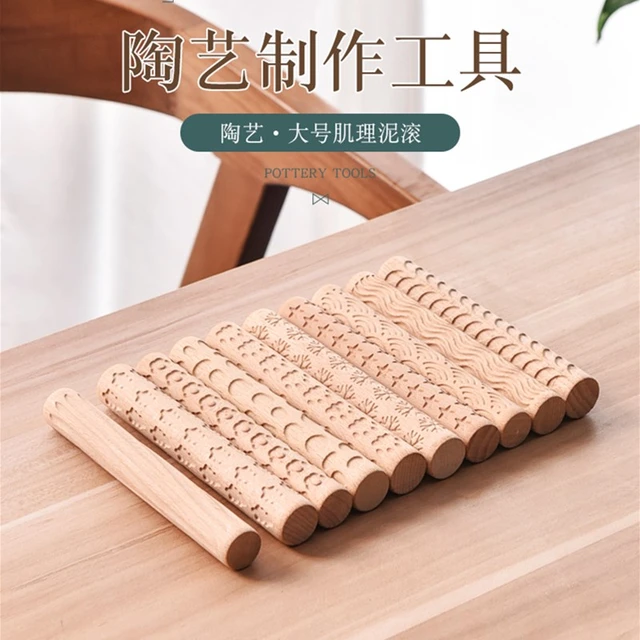 Pottery Clay Ceramic Tools Wooden  Pottery Tools Diy Ceramic Clay - Wood  Stamp Diy - Aliexpress