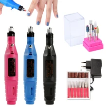 Электрическая маникюрная машина для ногтей набор сверл 7 шт. шлифовальный инструмент Резак для маникюра гель для удаления кутикулы инструменты для ногтей